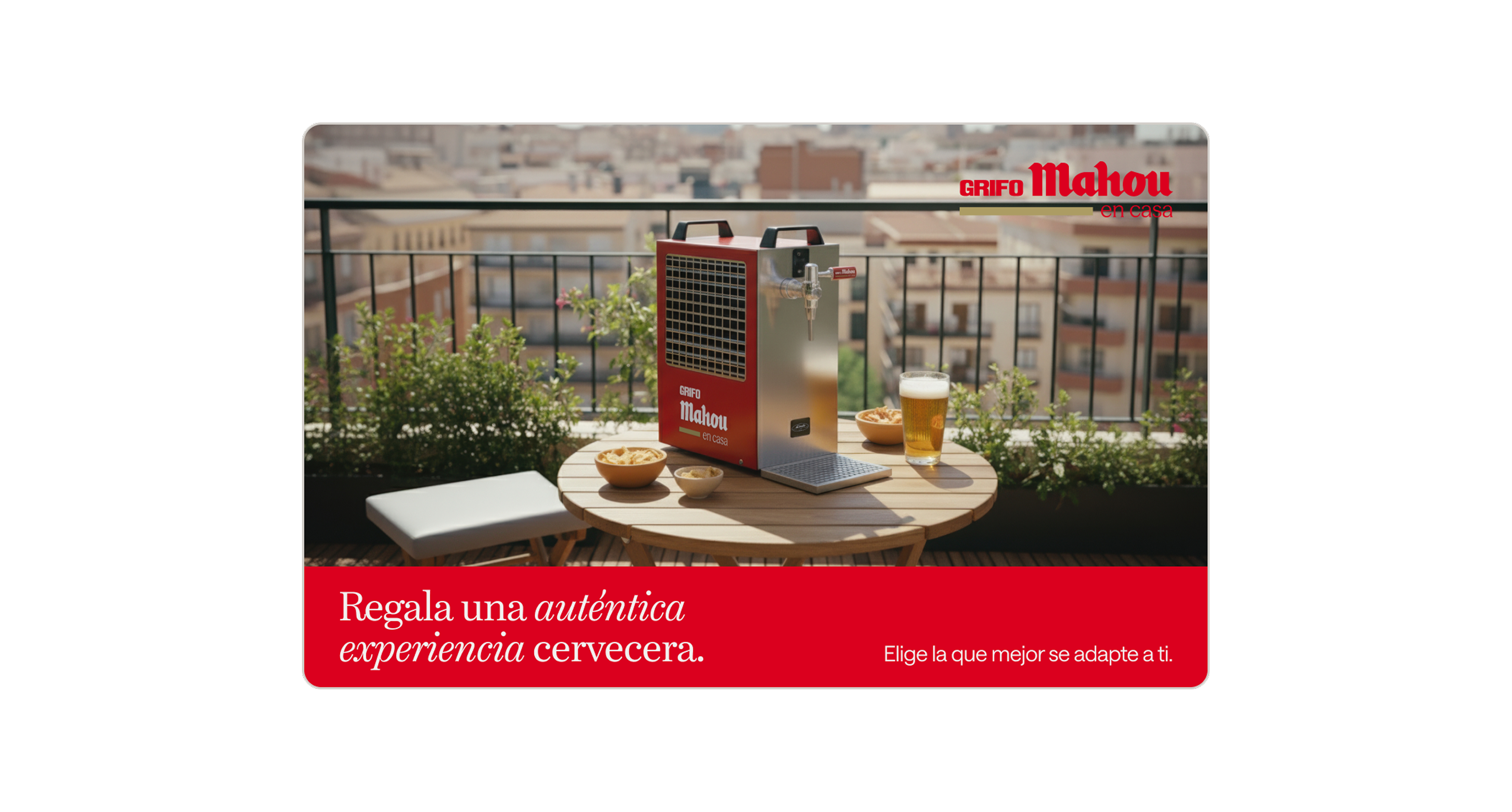 Tarjeta regalo Grifo Mahou en Casa