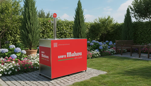 Grifo Mahou Barra móvil V100 en evento al aire libre